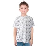 Music Notes Background Wallpaper Kids  Cotton Tee