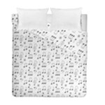 Music Notes Background Wallpaper Duvet Cover Double Side (Full/ Double Size)