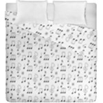 Music Notes Background Wallpaper Duvet Cover Double Side (King Size)