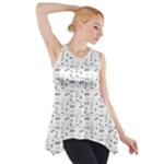 Music Notes Background Wallpaper Side Drop Tank Tunic