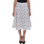 Music Notes Background Wallpaper Perfect Length Midi Skirt