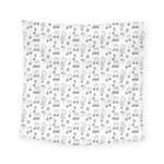 Music Notes Background Wallpaper Square Tapestry (Small)