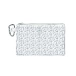 Music Notes Background Wallpaper Canvas Cosmetic Bag (Small)