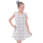 Music Notes Background Wallpaper Kids  Tie Up Tunic Dress