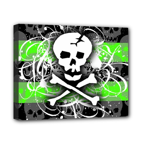 Deathrock Skull Canvas 10  x 8  (Stretched) from UrbanLoad.com