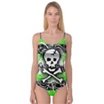 Deathrock Skull Camisole Leotard 