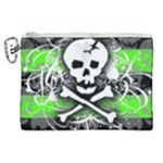 Deathrock Skull Canvas Cosmetic Bag (XL)