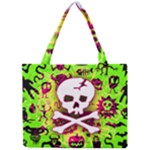 Deathrock Skull & Crossbones Mini Tote Bag