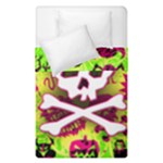 Deathrock Skull & Crossbones Duvet Cover Double Side (Single Size)