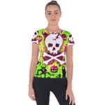 Deathrock Skull & Crossbones Short Sleeve Sports Top 