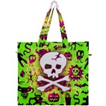 Deathrock Skull & Crossbones Canvas Travel Bag