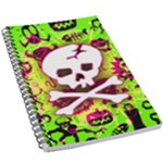 Deathrock Skull & Crossbones 5.5  x 8.5  Notebook