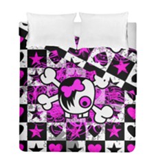 Emo Scene Girl Skull Duvet Cover Double Side (Full/ Double Size) from UrbanLoad.com