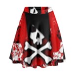 Emo Skull High Waist Skirt