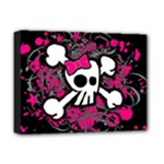 Girly Skull & Crossbones Deluxe Canvas 16  x 12  (Stretched) 
