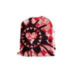 Love Heart Splatter Drawstring Pouch (Medium)