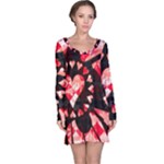 Love Heart Splatter Long Sleeve Nightdress