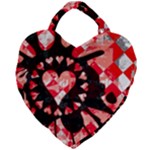 Love Heart Splatter Giant Heart Shaped Tote