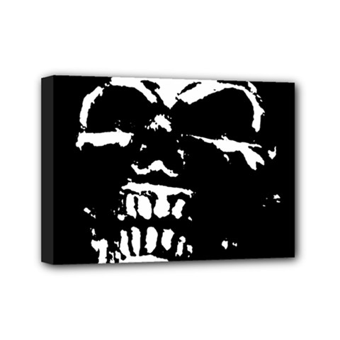 Morbid Skull Mini Canvas 7  x 5  (Stretched) from UrbanLoad.com