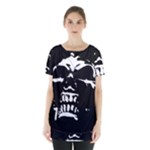 Morbid Skull Skirt Hem Sports Top