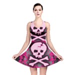 Pink Skull Star Splatter Reversible Skater Dress