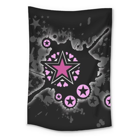 Pink Star Explosion Large Tapestry from UrbanLoad.com