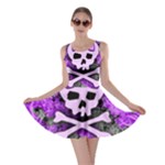 Purple Girly Skull Skater Dress