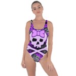 Purple Girly Skull Bring Sexy Back Swimsuit