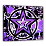 Purple Star Canvas 24  x 20  (Stretched)