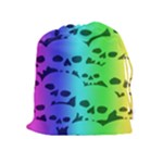 Rainbow Skull Collection Drawstring Pouch (XL)