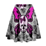 Skull Butterfly High Waist Skirt
