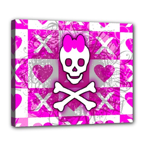 Skull Princess Deluxe Canvas 24  x 20  (Stretched) from UrbanLoad.com