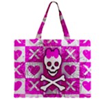 Skull Princess Zipper Mini Tote Bag