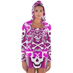 Skull Princess Long Sleeve Hooded T-shirt