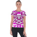 Skull Princess Short Sleeve Sports Top 