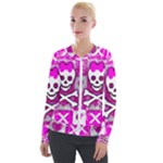 Skull Princess Velour Zip Up Jacket