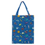 Space Rocket Solar System Pattern Classic Tote Bag