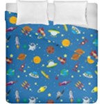 Space Rocket Solar System Pattern Duvet Cover Double Side (King Size)
