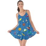 Space Rocket Solar System Pattern Love the Sun Cover Up