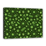 Seamless Pattern With Viruses Canvas 16  x 12  (Stretched)