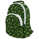 Seamless Pattern With Viruses Rounded Multi Pocket Backpack