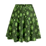 Seamless Pattern With Viruses High Waist Skirt