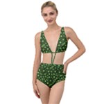 Seamless Pattern With Viruses Tied Up Two Piece Swimsuit