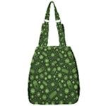 Seamless Pattern With Viruses Center Zip Backpack