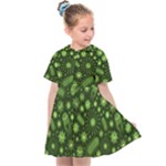 Seamless Pattern With Viruses Kids  Sailor Dress