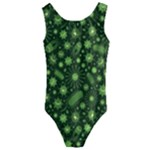 Seamless Pattern With Viruses Kids  Cut-Out Back One Piece Swimsuit
