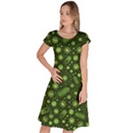 Seamless Pattern With Viruses Classic Short Sleeve Dress