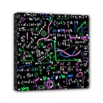Math Linear Mathematics Education Circle Background Mini Canvas 6  x 6  (Stretched)