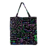 Math Linear Mathematics Education Circle Background Grocery Tote Bag