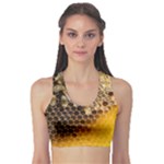 Honeycomb With Bees Sports Bra